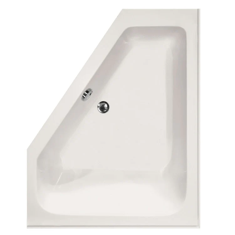 Combination Tub Designer Collection Courtney 60 x 48 x 21 Inch Left Hand Drain White Corner - Frankwebs