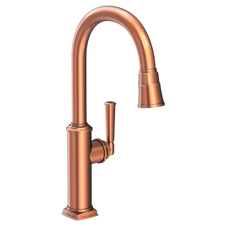 Kitchen Faucet Zemora 1 Lever ADA Antique Nickel Pull Down Spout Height 10-4/9 Inch 1.8 Gallons per Minute - Frankwebs