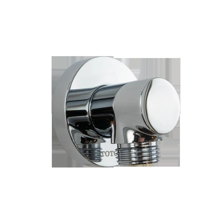 Wall Outlet Round Polished Chrome 2-1/8 Inch - Frankwebs