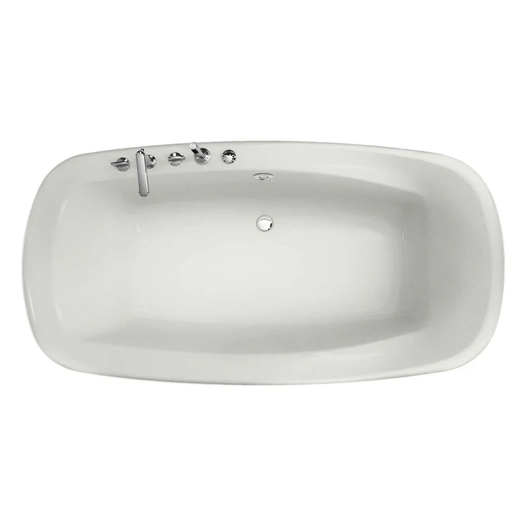 Tub Eterne 72 x 41-3/4 x 23-1/2 Inch Drop-in Center White Acrylic - Frankwebs