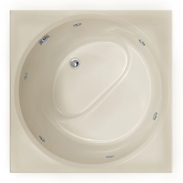 Combination Tub Designer Collection Fuji 40 x 40 x 32 Inch Drop-In Biscuit Square - Frankwebs