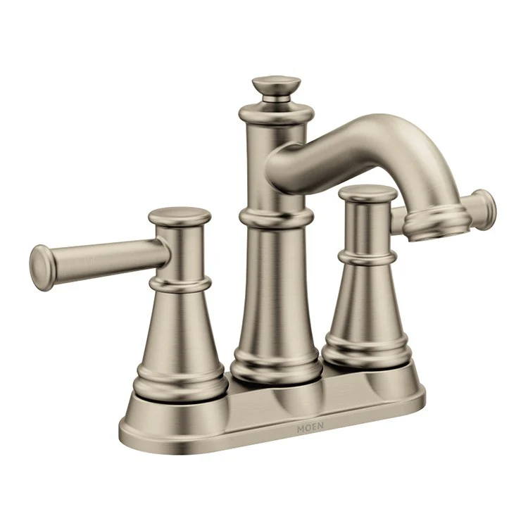 Belfield Two Handle High-Arc Centerset Bathroom Faucet with Drain - Frankwebs