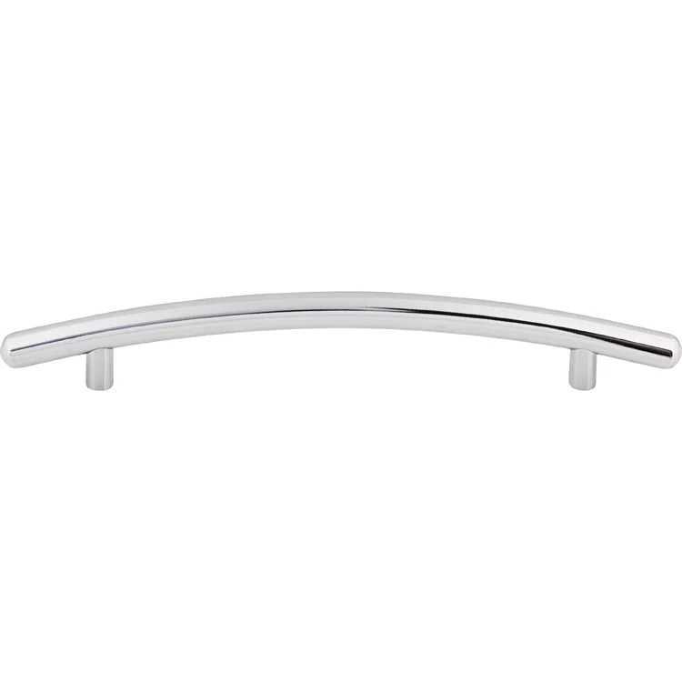 Pull Nouveau Curved Bar Polished Nickel Steel 6-1/3 Inch 8-7/8x4/9x1-3/8 Inch - Frankwebs