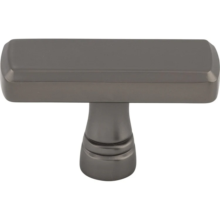 Knob Devon Kingsbridge Rectangle for Decorative Hardware Flat Black Zinc Alloy 1-7/8 Inch 1-1/8 Inch - Frankwebs