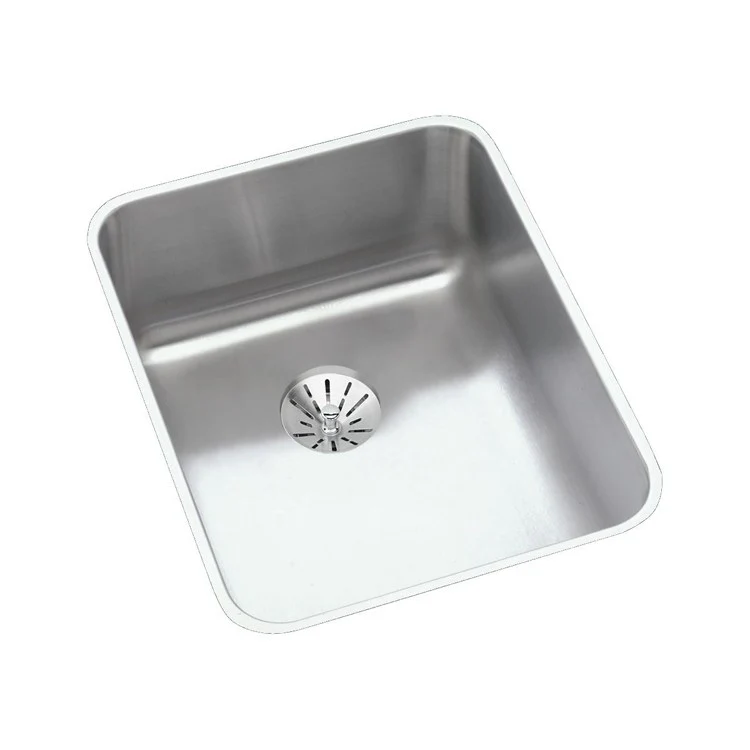 Kitchen Sink Lustertone Classic 16.5 x 20.5 Inch Single Bowl Perfect Drain Lustrous Satin Undermount Drain Location Rear Center - Frankwebs