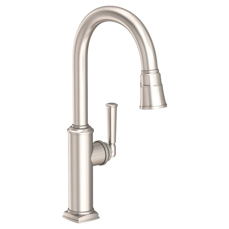 Kitchen Faucet Zemora 1 Lever ADA Antique Nickel Pull Down Spout Height 10-4/9 Inch 1.8 Gallons per Minute - Frankwebs