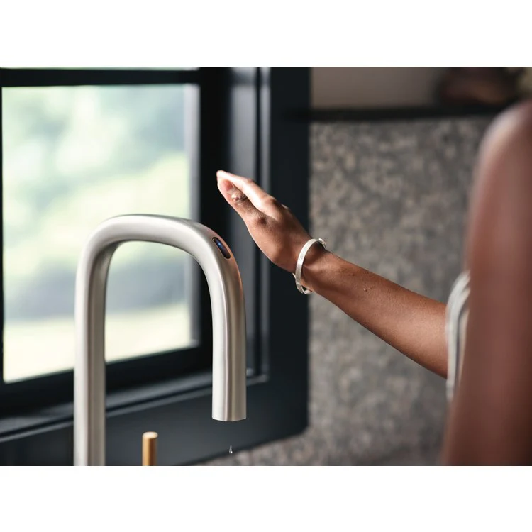 Kitchen Faucet Tenon 1 Lever ADA Spot Resist Stainless High Arc 1 Hole Motion Control 1.5 Gallons per Minute - Frankwebs