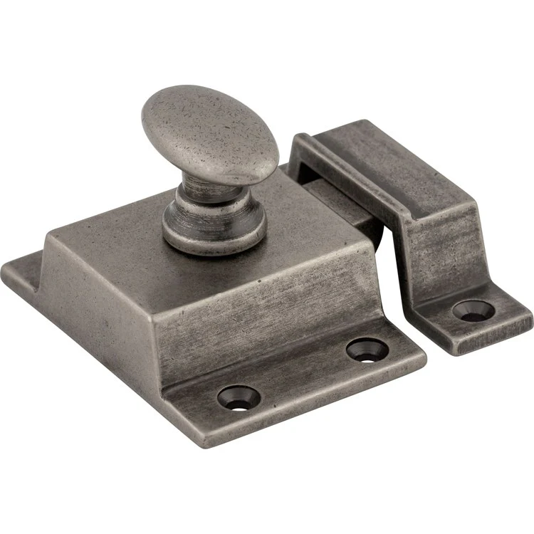 Door Latch Additions Cabinet Pewter Antique 2 x 2 x 1/2 Inch Zinc Alloy - Frankwebs