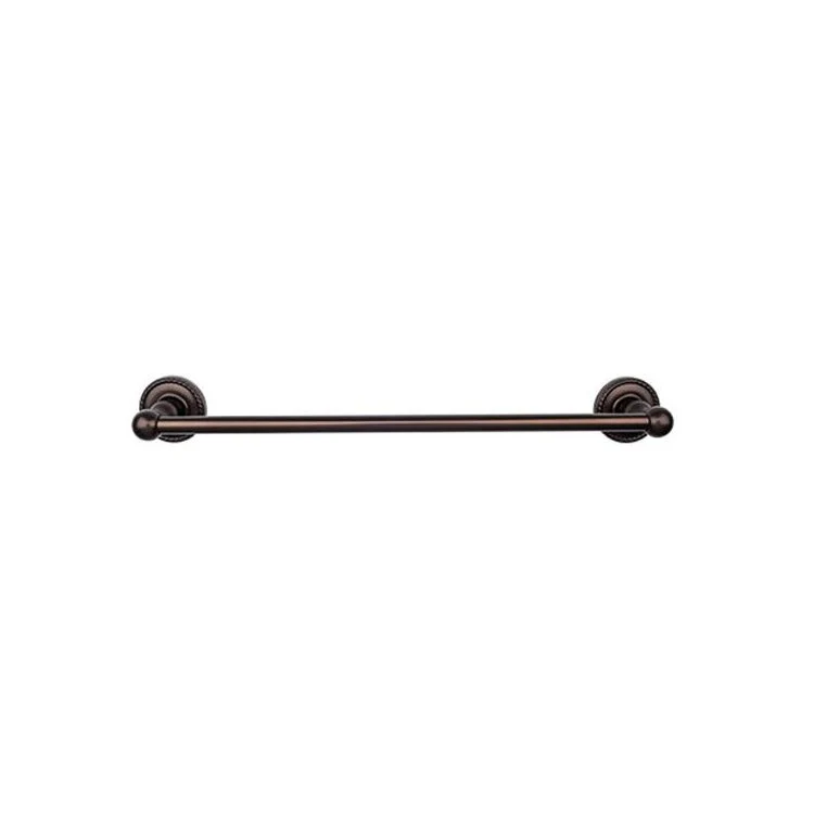 Towel Bar Edwardian Bath 24 Inch Single Rope Backplate Brushed Satin Nickel Zinc Alloy 3-3/8 Inch for Bath Hardware - Frankwebs