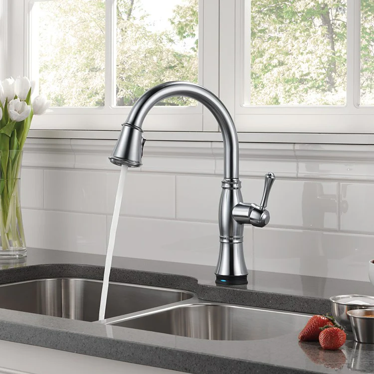Cassidy Single Handle Touch Activated Pull Down Kitchen Faucet - Frankwebs