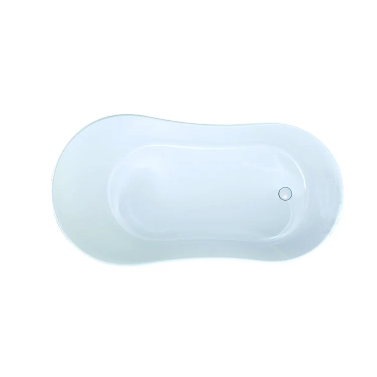 Soaking Tub Metro Collection Rodeo 61 x 32 Inch Freestanding Tub Only End White Hydroluxe SS - Frankwebs