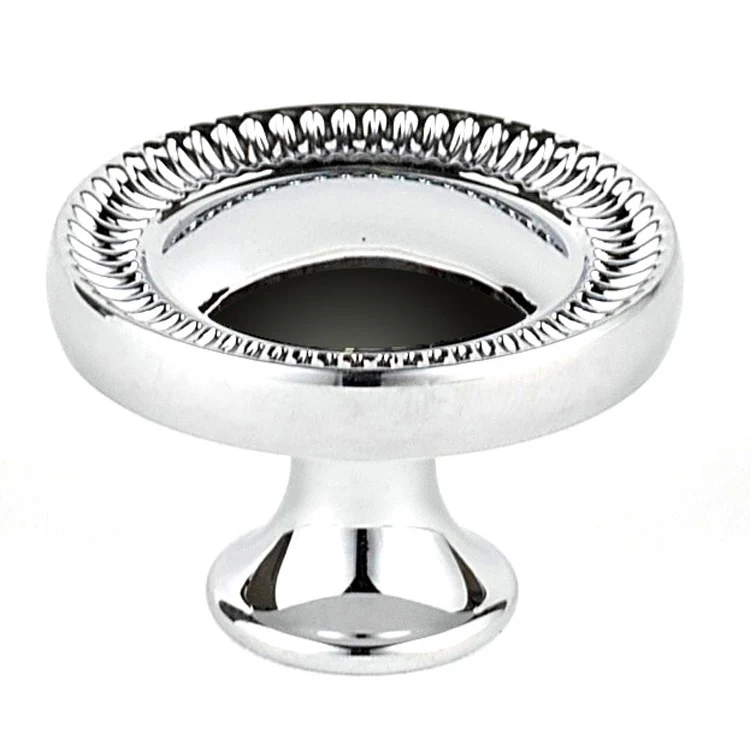 Knob Regal Round Polished Chrome Brass 1-1/4 Inch 1 Inch 5/8 Inch - Frankwebs