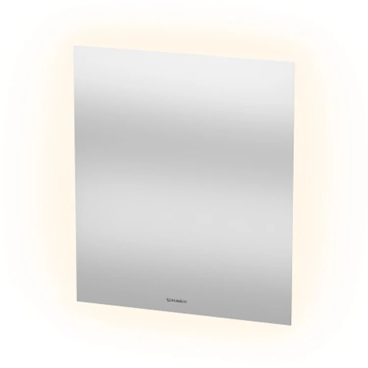Mirror Light & Mirror 23-5/8 x 27-1/2 Inch White with Lighting Rectangle 1-1/4 Inch - Frankwebs