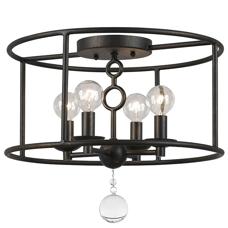 Cameron Four-Light Flush Mount Ceiling Fixture - Frankwebs