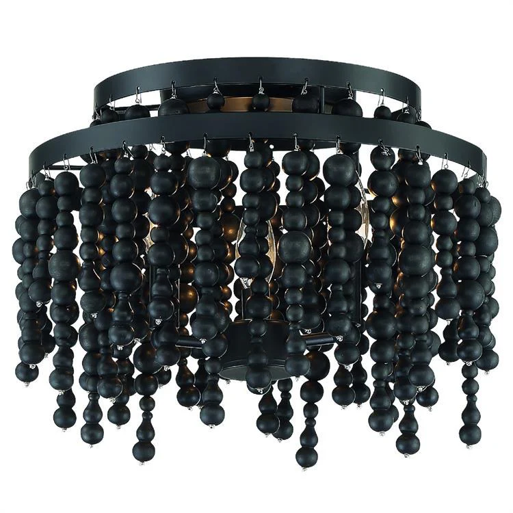 Poppy Three-Light Flush Mount Ceiling Fixture - Frankwebs