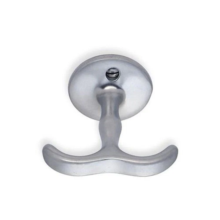 Hook Double Polished Chrome 2-1/3 x 1-1/2 x 2-1/5 Inch 2-1/4 Inch Wall Mount Brass - Frankwebs