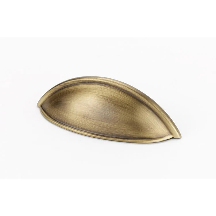 Pull Collection III Cup Polished Antique Brass 3-1/2 Inch 4-3/4 Inch 1-1/4 Inch - Frankwebs