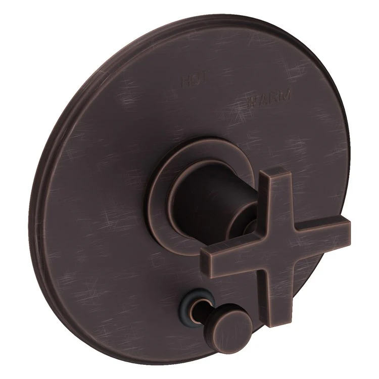 Pressure Balance Valve Trim Dorrance with Diverter Pull Knob 1 Cross Forever Brass PVD ADA Depth 3-1/6 Inch - Frankwebs