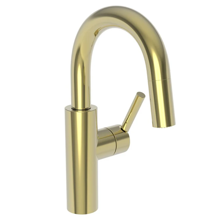 East Linear Single Handle Pull Down Bar/Prep Faucet - Antique Nickel - Frankwebs