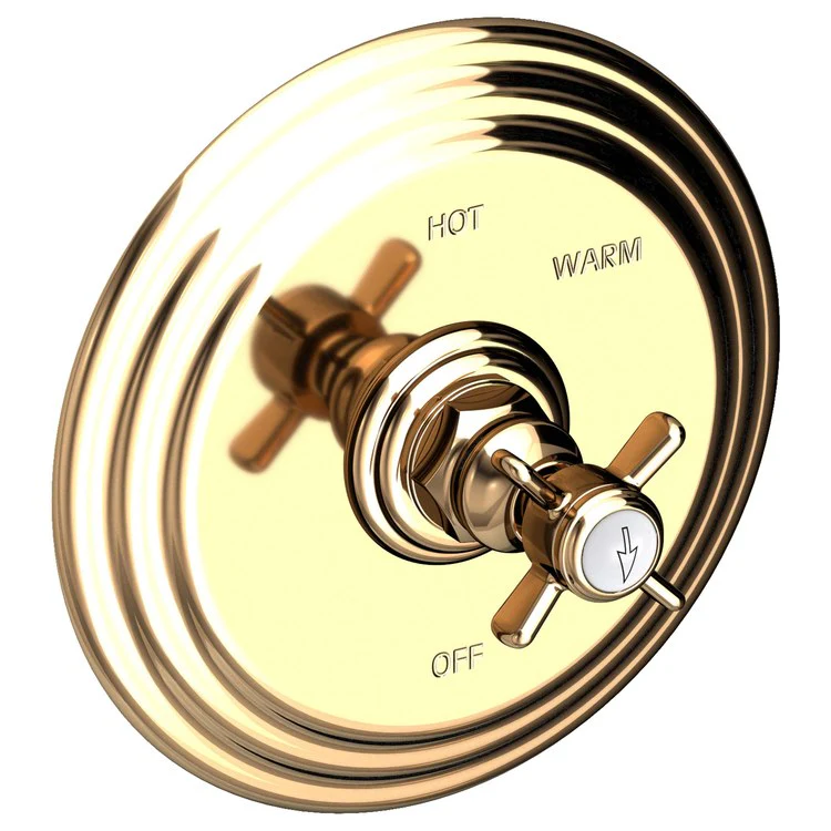 Pressure Balance Valve Trim Fairfield Round 1 Cross English Bronze ADA Depth 3-4/5 Inch - Frankwebs