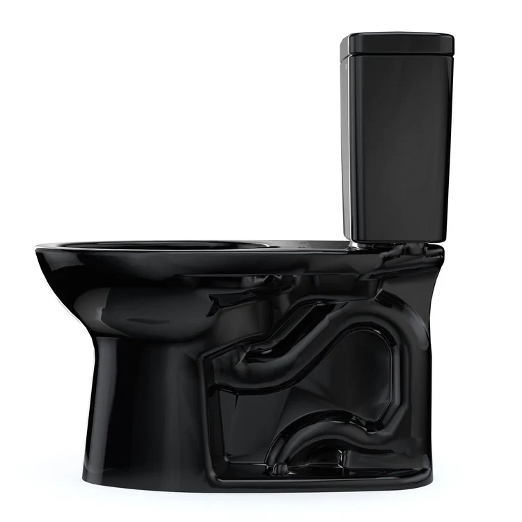 Toilet Drake 2 Pieces Ebony Elongated 29 Inch 1.6 Gallons per Flush Left Hand Chrome Less Seat - Frankwebs