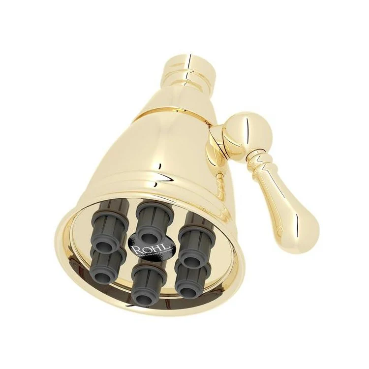 Showerhead Mantova 6 Function Unlacquered Brass 2-7/8 Inch 1.8 Gallons per Minute Round - Frankwebs