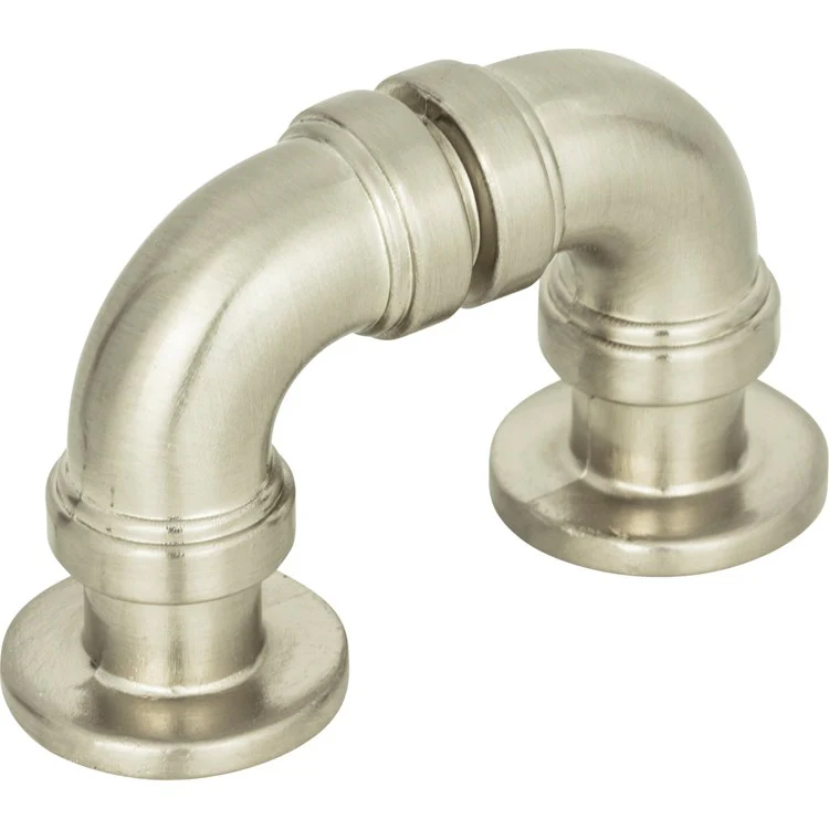 Drawer Pull Atlas Steam Punk Finger Brushed Nickel Zinc Alloy 1-5/16 Inch 2-1/8 Inch - Frankwebs
