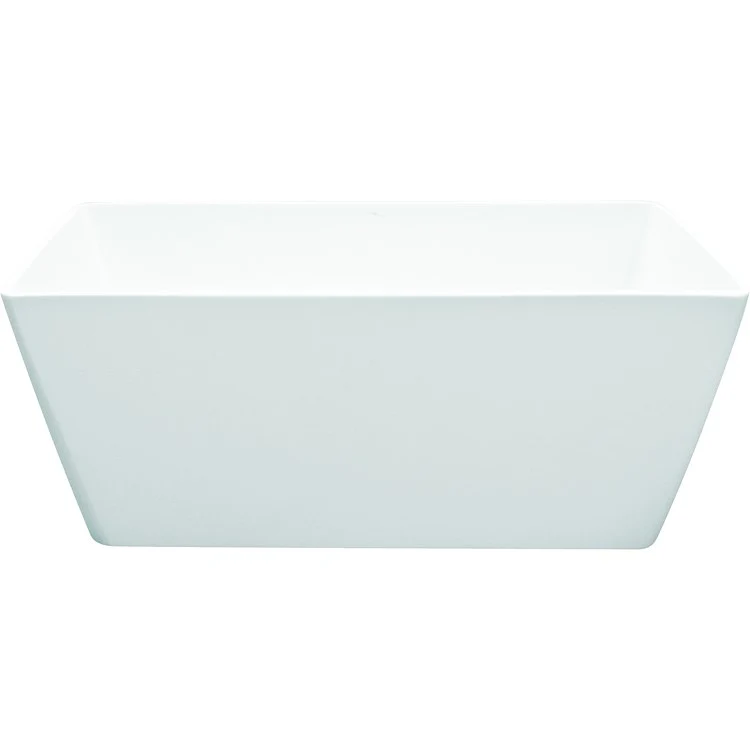 Soaking Tub Ston Collection Garnet 58 x 28 Inch Freestanding Tub Only Center Biscuit Hydroluxe SS - Frankwebs