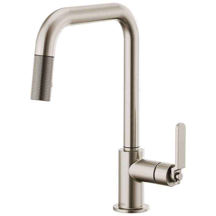 Litze Single Handle Pull Down Faucet with Square Spout/Industrial Handle - Frankwebs