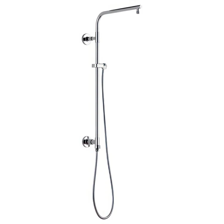 Shower Column Emerge Universal Showering Components Round Contemporary Lumicoat Polished Nickel 26 Inch - Frankwebs