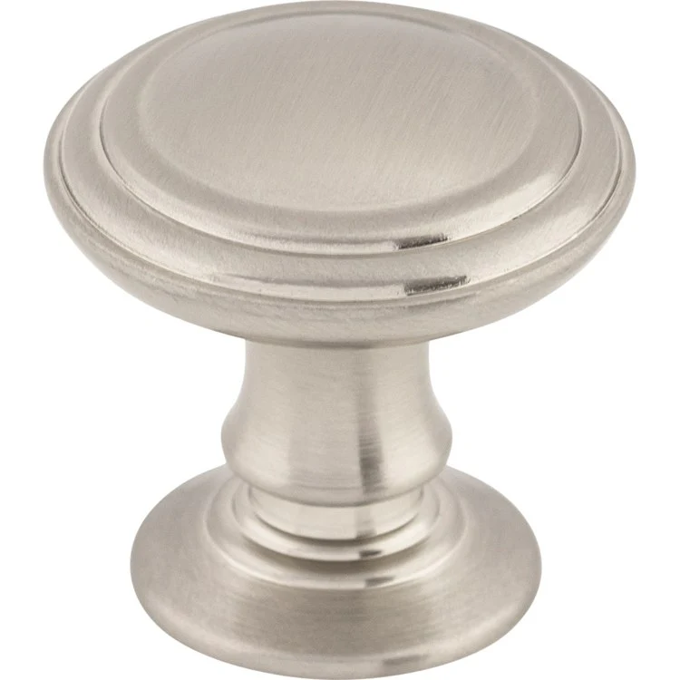 Knob Chareau Reeded Brushed Satin Nickel Zinc Alloy 1-1/4 Inch - Frankwebs