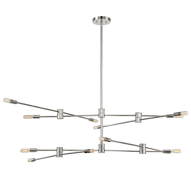 Lyrique Twelve-Light Two-Tier Chandelier - Frankwebs