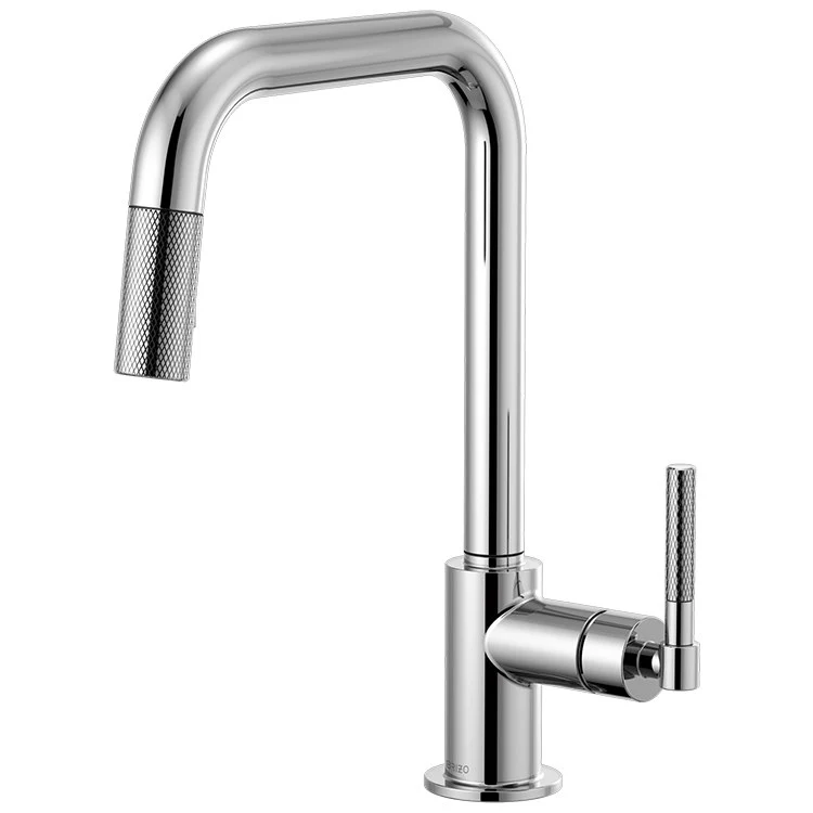 Litze Single Handle Pull Down Faucet with Square Spout/Knurled Handle - Frankwebs
