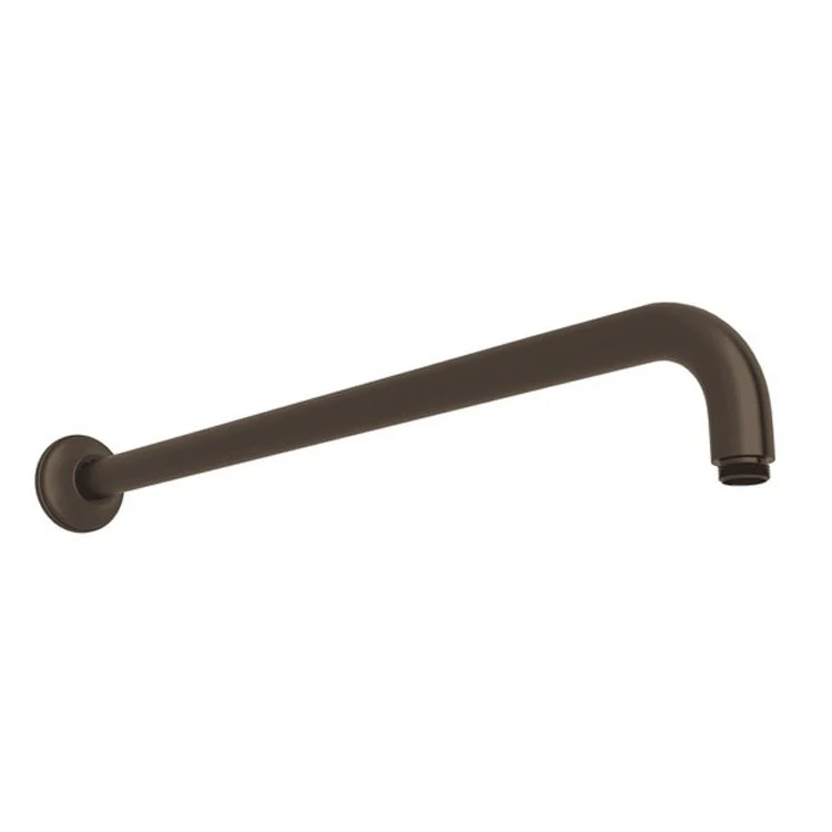 Shower Arm Unlacquered Brass 21 Inch 1/2 Inch Male Inlet 1/2 Inch Male Outlet Brass Angled Down Wall Mount - Frankwebs