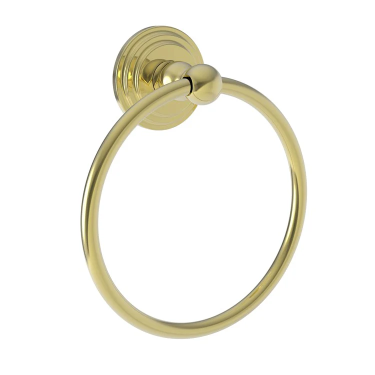 Towel Ring Alveston 6 Inch Closed French Gold PVD Brass 2-7/16 Inch - Frankwebs