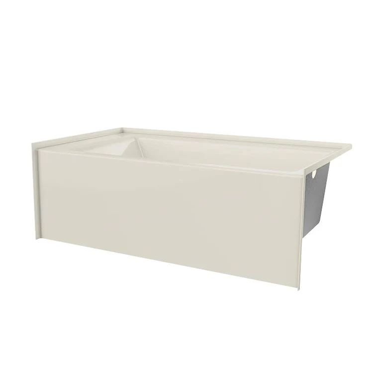 Soaking Tub Alcove Right Drain Almond Rectangle 52 Gallons 60 x 32 x 21 Inch - Frankwebs