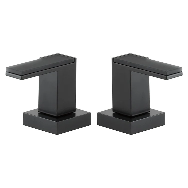 Siderna Metal Roman Tub Faucet Lever Handle Set with Solar Gray Glass Accents - Frankwebs