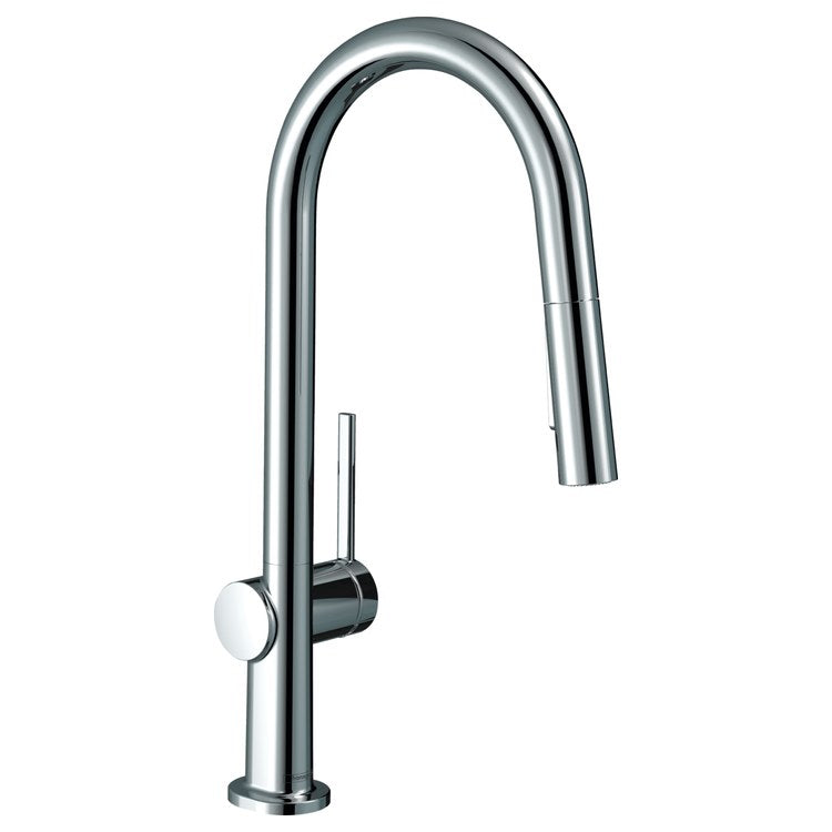 Kitchen Faucet Talis N 1 Lever ADA Matte Black Pull Down 2 Function High Arc 360 Degree Swivel 1 Hole 1.75 Gallons per Minute - Frankwebs