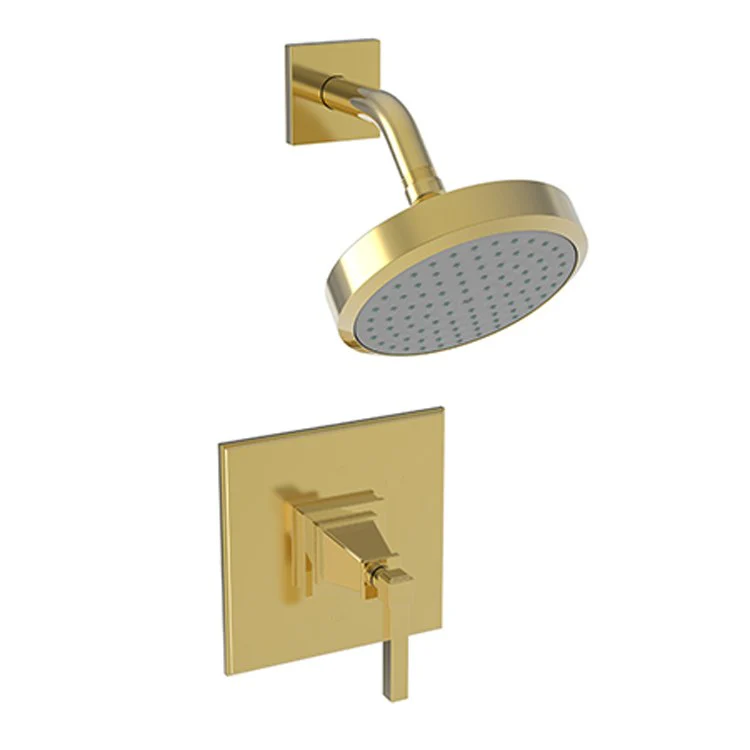 Shower Trim Malvina Pressure Balanced Square Face Plate 1 Lever Forever Brass PVD ADA 1.8 Gallons per Minute 1 Function - Frankwebs