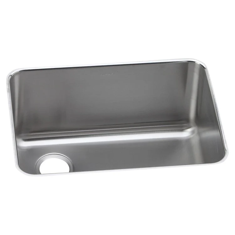 Kitchen Sink Lustertone Classic 25.5 x 19.25 Inch Depth 12 Inch Single Bowl Lustrous Satin Undermount Drain Location Rear Left - Frankwebs