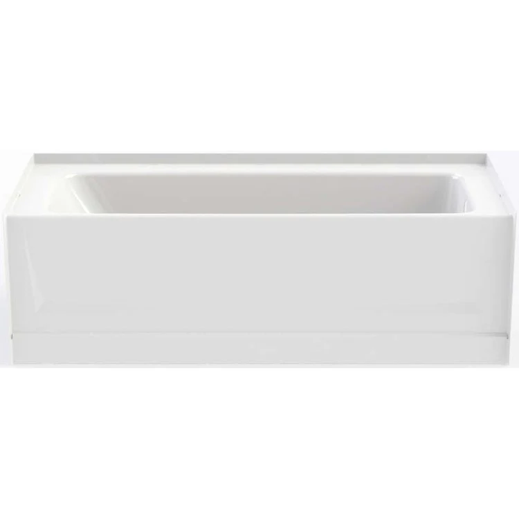 Tub Above Floor Rough Left Drain White Rectangle 37 Gallons 60 x 30 x 18 Inch - Frankwebs