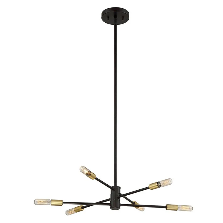 Lyrique Six-Light Chandelier - Frankwebs