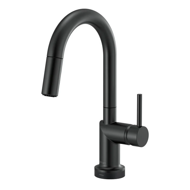 Bar Faucet Odin 1 Less Handle ADA Brilliance Polished Nickel SmartTouch Pull Down with Arc 1.8 Gallons per Minute - Frankwebs