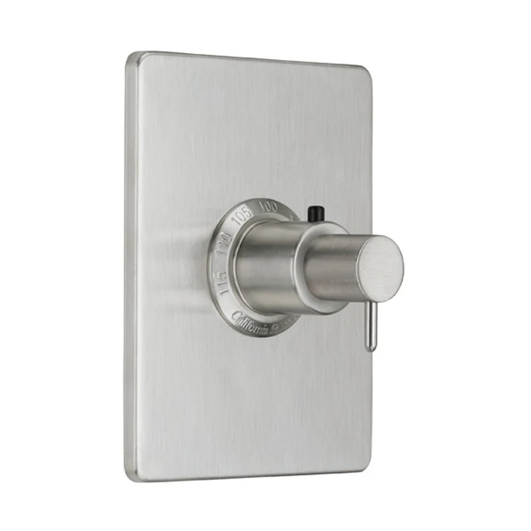 Thermostatic Trim Avalon Rectangular 3/4 Inch 1 Lever Satin Nickel ADA for Requires Rough Valve TH75-R Handle and Escutcheon Brass - Frankwebs