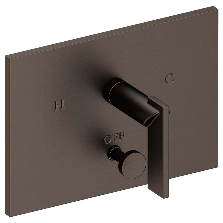 Metro Pressure Balance Tub/Shower Valve Trim Only with Lever Handle - Satin Brass PVD - Frankwebs