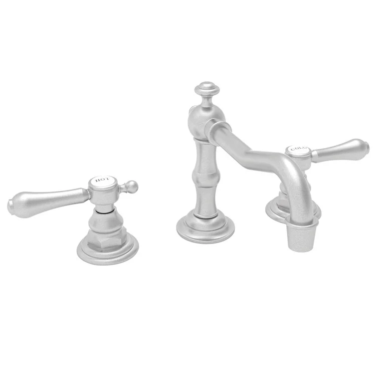 Lavatory Faucet Chesterfield Widespread 8 to 20 Inch Spread 2 Lever ADA Satin Brass PVD 1.2 Gallons per Minute Brass Spout Height 3-5/16 Inch - Frankwebs