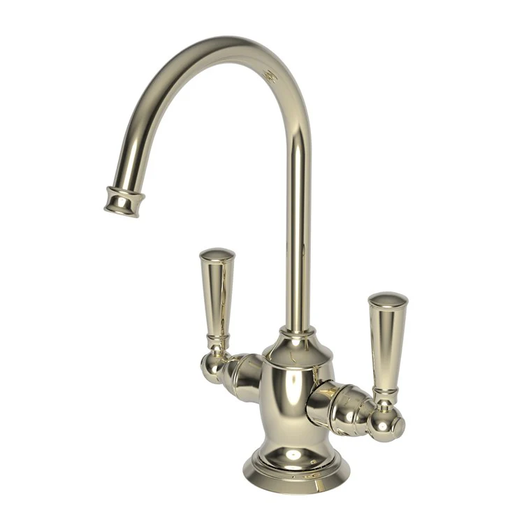 Water Dispenser Jacobean Hot and Cold 2 Lever Gooseneck Polished Brass Uncoated Living - Frankwebs