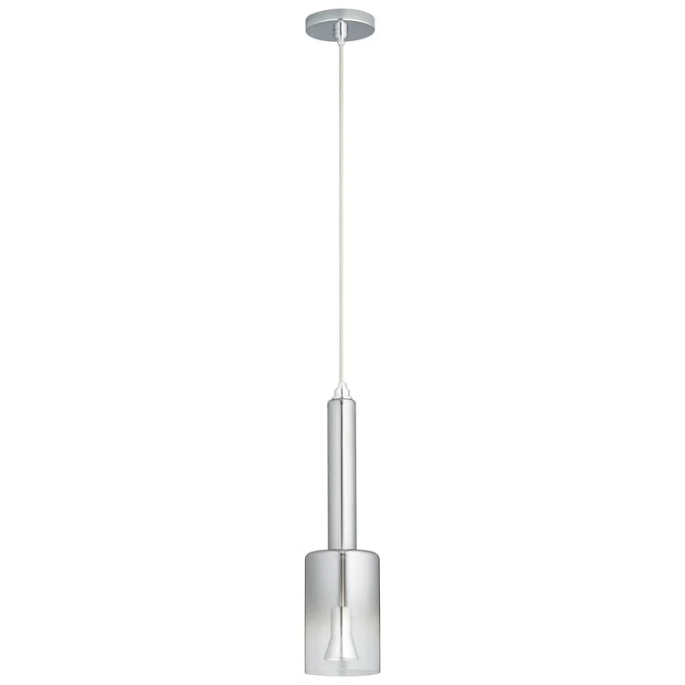 Spindle Single-Light LED Mini Pendant with Smoke Ombre Glass Shade - Frankwebs