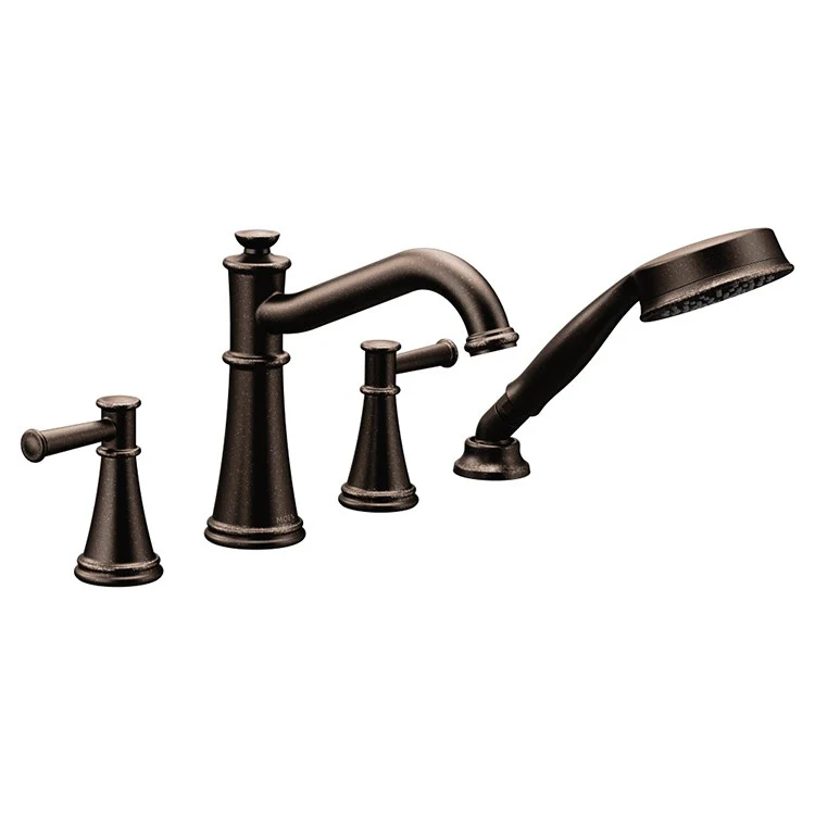 Belfield Two Handle Roman Tub Faucet with Handshower - Frankwebs