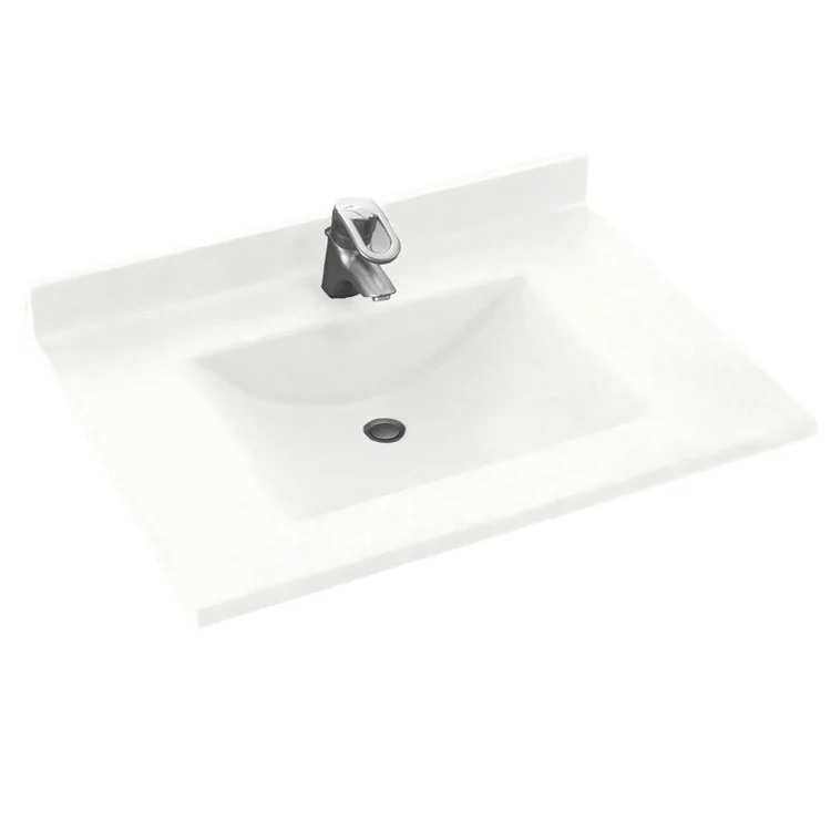 Vanity Top Contour 37 x 22 Inch ADA White Swanstone - Frankwebs